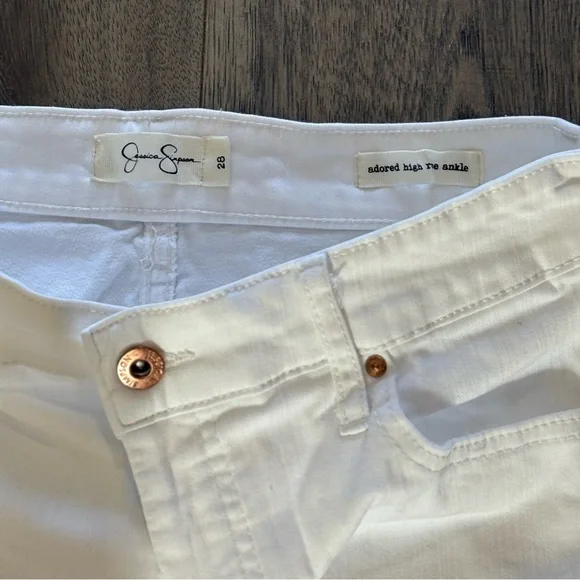 Jessica Simpson Women's Jeans - Dark Blue, Light Blue, White - Picture 3 of 7